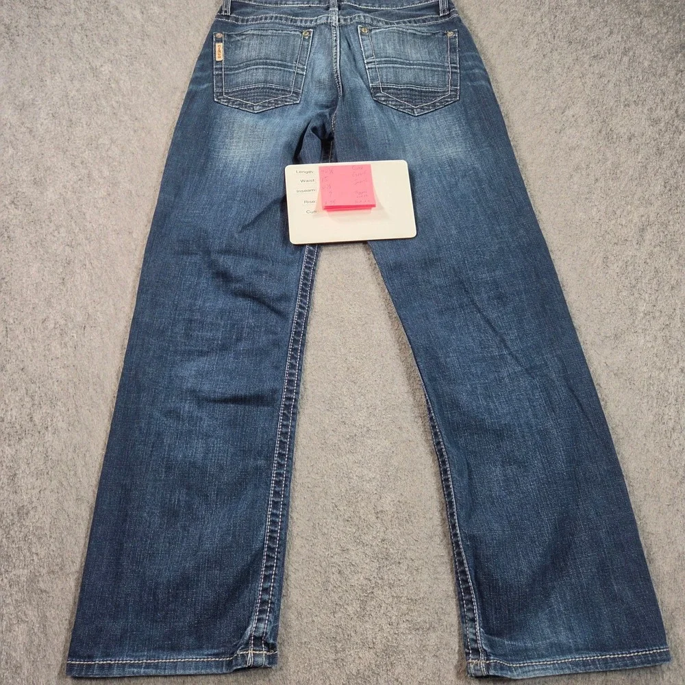 Cinch Grant Mens Relaxed Bootcut Jeans Dark Wash Stretch 30x32 MB61237001